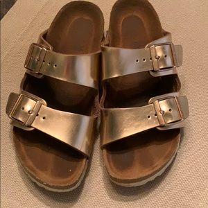Gold Birkenstock’s